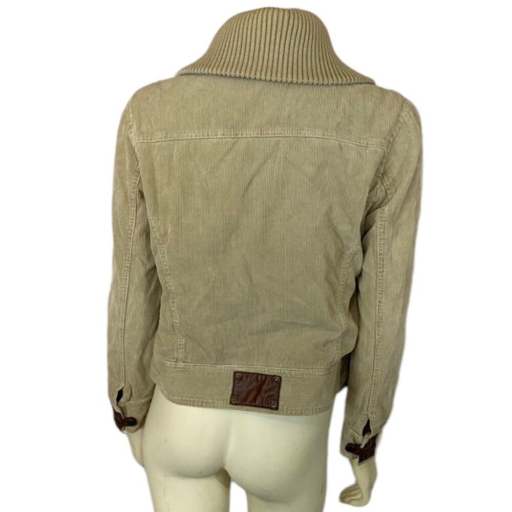 Zara TRF Retro corduroy Jacket w/ long knit turtleneck size large - Picture 5 of 12